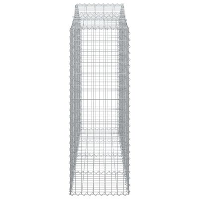 vidaXL Coșuri gabion arcuite 5 buc, 200x50x140/160 cm, fier galvanizat