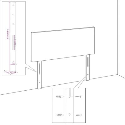 vidaXL Tăblie de pat cu aripioare gri deschis 83x16x118/128 cm catifea