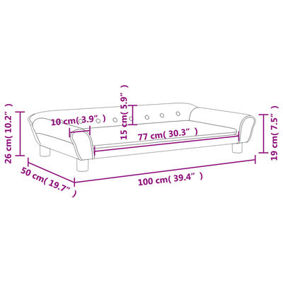 vidaXL Canapea pentru copii, roz, 100x50x26 cm, catifea