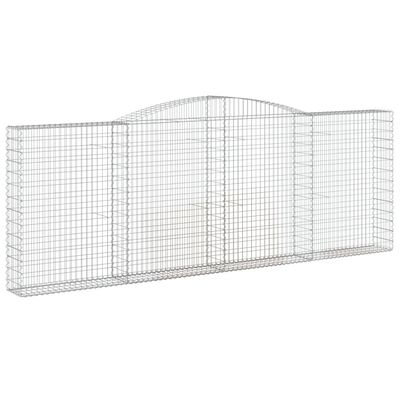 vidaXL Coșuri gabion arcuite 20 buc. 400x30x140/160 cm fier galvanizat