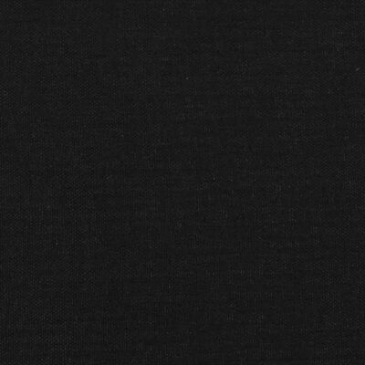 vidaXL Tăblie de pat cu aripioare, negru, 103x23x118/128 cm, textil