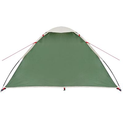 vidaXL Cort de camping cupolă pentru 2 persoane, verde, impermeabil