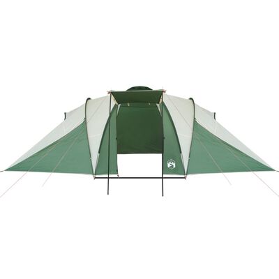 vidaXL Cort de camping cupolă pentru 6 persoane, verde, impermeabil