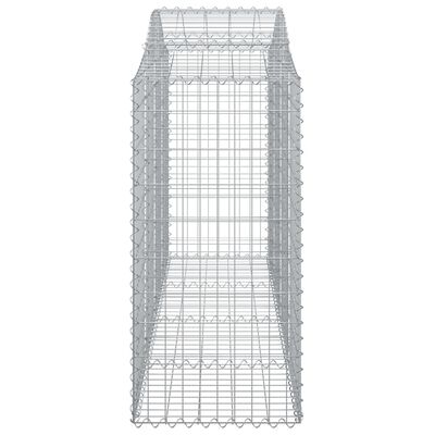 vidaXL Coșuri gabion arcuite 25 buc, 200x50x100/120 cm fier galvanizat