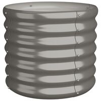 vidaXL Jardinieră grădină gri 40x40x36 cm oțel vopsit electrostatic