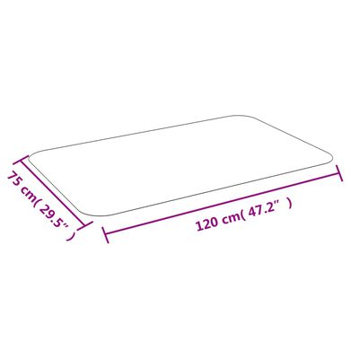 vidaXL Covoraș pentru podea laminată sau mochetă 75 cm x 120 cm