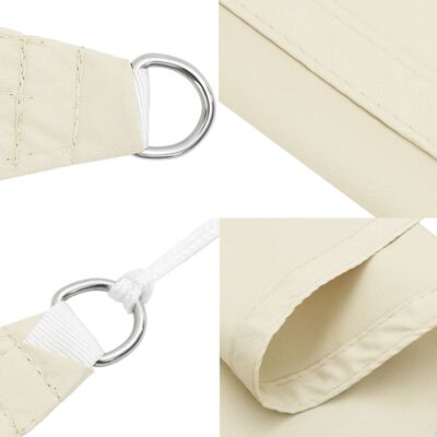 vidaXL Pânză parasolar, crem, 2x2,5 m, țesătură oxford, dreptunghiular