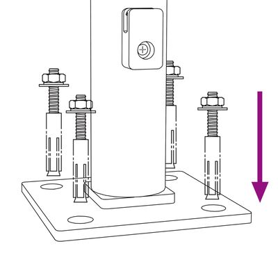 vidaXL Gard plasă de sârmă cu bordură, antracit, 1,4x25 m