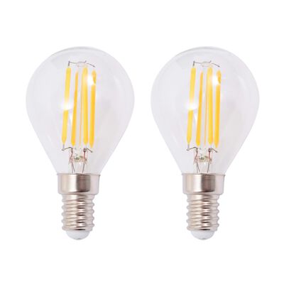 vidaXL Lămpi de perete, 2 buc, cu 2 becuri LED cu filament 8 W