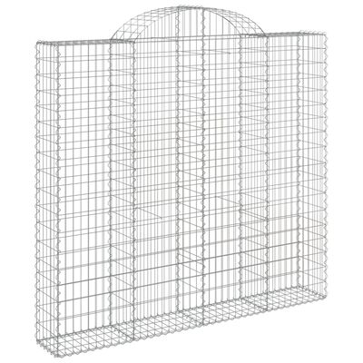 vidaXL Coșuri gabion arcuite 6 buc, 200x50x180/200 cm, fier galvanizat