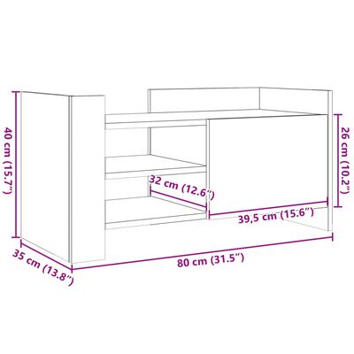 vidaXL Comodă TV, stejar maro, 150x30x50 cm, lemn compozit