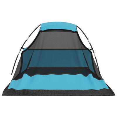 vidaXL Cort de camping, albastru, 317x240x100 cm