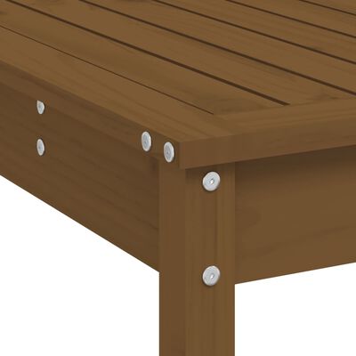 vidaXL Set mobilier bar de grădină, 9 piese, maro miere lemn masiv pin