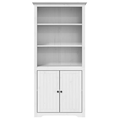 vidaXL Bibliotecă "BODO", alb, 82x40x173 cm, lemn masiv de pin