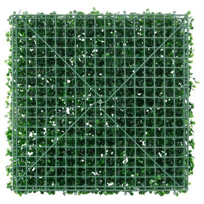 vidaXL Gard din frunze de arbust artificiale, 24 buc., verde, 50x50 cm