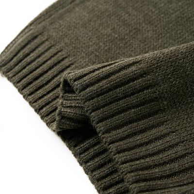 Pulover tricotat pentru copii, kaki, 140