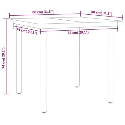 vidaXL Set mobilier pentru grădină, 5 piese, antracit