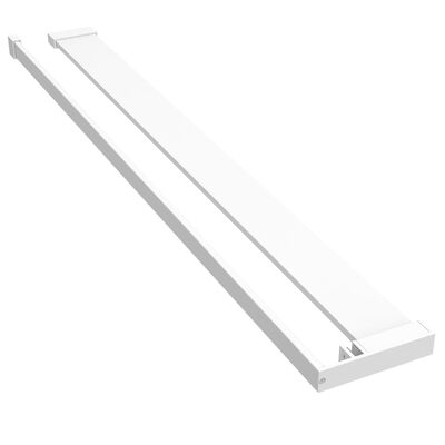 vidaXL Raft de duș pentru perete cabină de duș, alb, 90 cm, aluminiu