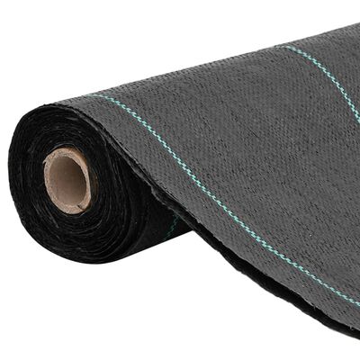 vidaXL Membrană antiburuieni, negru, 0,5x50 m, PP