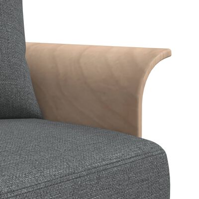 vidaXL Canapea extensibilă în formă de L gri 279x140x70 cm textil