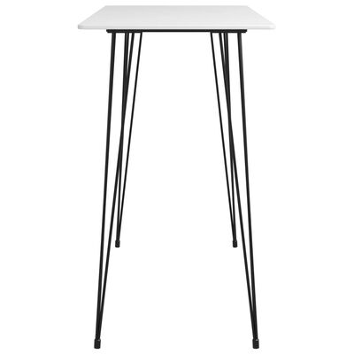 vidaXL Set mobilier de bar, 5 piese, alb