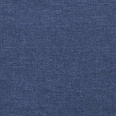 vidaXL Tăblie de pat cu aripioare albastru 93x23x78/88 cm textil