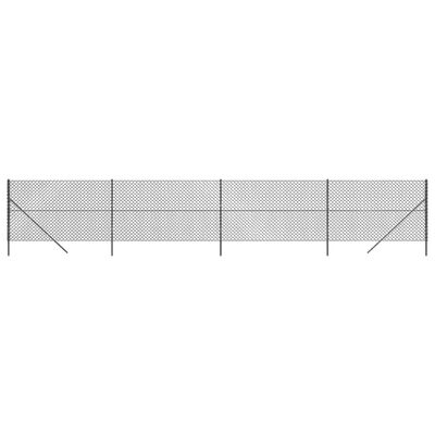 vidaXL Gard plasă de sârmă, antracit, 1,8x10 m