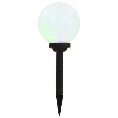 vidaXL Lămpi solare de exterior cu LED, 3 buc, 20 cm, RGB, sferic