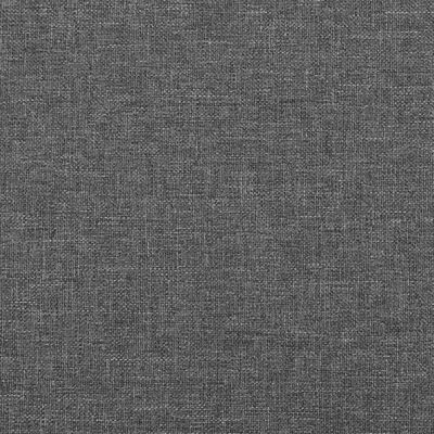 vidaXL Pat box spring cu saltea, gri închis, 80x200 cm, textil