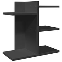 vidaXL Organizator birou, negru, 42x21,5x42 cm lemn prelucrat