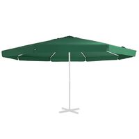 vidaXL Pânză de schimb umbrelă de soare de grădină, verde, 500 cm