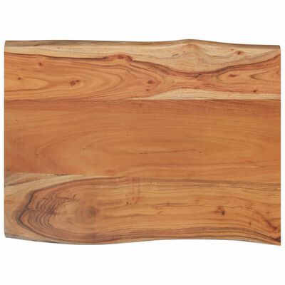 vidaXL Blat masă 80x60x2,5cm dreptunghiular lemn acacia contur natural