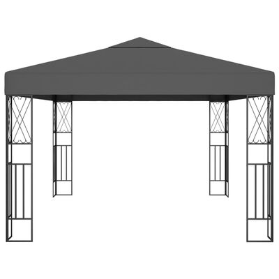 vidaXL Pavilion, antracit, 3 x 4 m, material textil