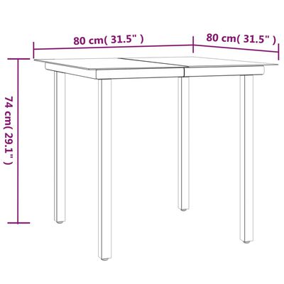 vidaXL Set mobilier de grădină cu perne, 3 piese, negru, poliratan