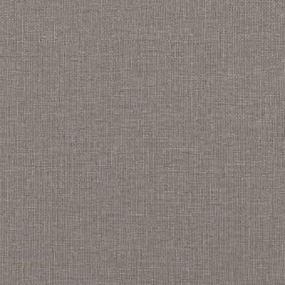 vidaXL Pat box spring cu saltea, gri taupe, 100x200 cm, textil