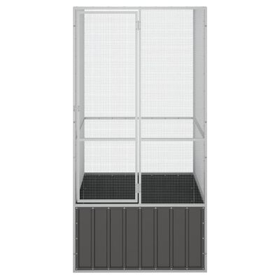 vidaXL Colivie pentru păsări antracit 111x107x211,5 cm oțel galvanizat