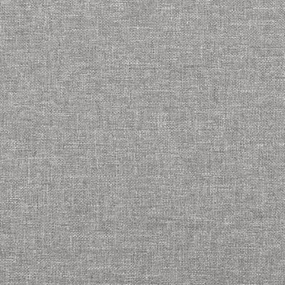 vidaXL Pat box spring cu saltea, gri deschis, 90x190 cm, textil