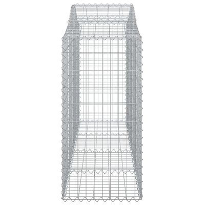 vidaXL Coșuri gabion arcuite 14 buc, 200x50x120/140 cm,fier galvanizat