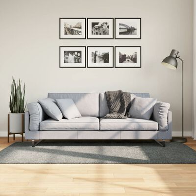 vidaXL Covor pufos "PAMPLONA" cu fire înalte, verde modern, 100x200 cm