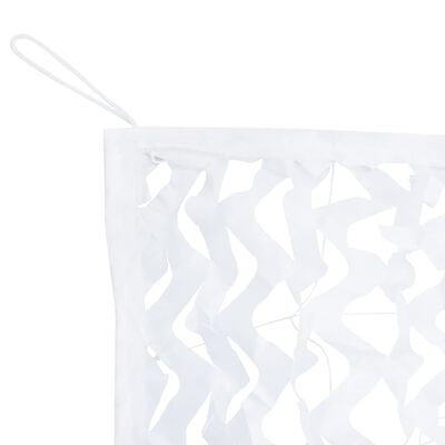 vidaXL Plasă de camuflaj cu geantă de depozitare, alb, 292x213 cm