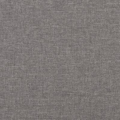 vidaXL Fotoliu canapea cu taburet, gri deschis, 60 cm, textil