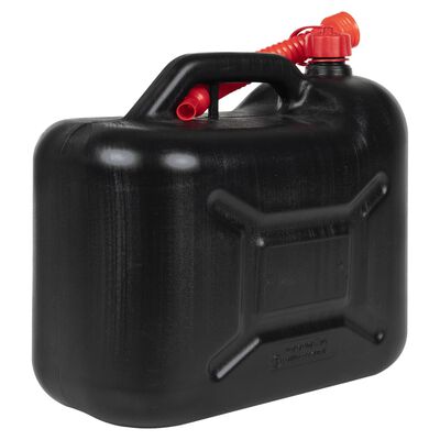 vidaXL Bidon de combustibil, pipă flexibilă, 3 buc. negru 20 L plastic