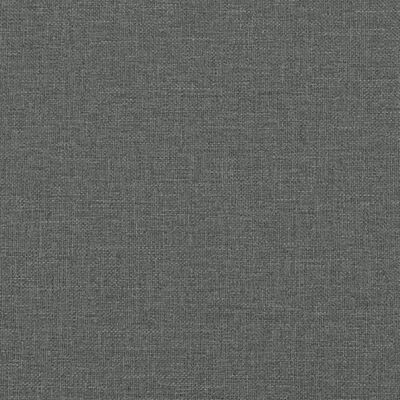 vidaXL Cadru de pat, gri închis, 90x190 cm, material textil