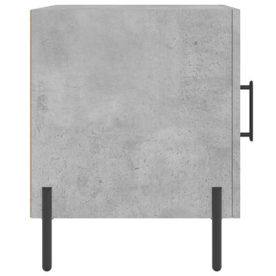 vidaXL Noptiere, 2 buc., gri beton, 40x40x50 cm, lemn compozit