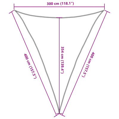 vidaXL Parasolar, nisipiu, 3x4x4 m, 100% poliester Oxford