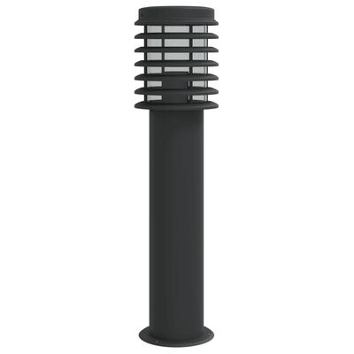 vidaXL Lampă exterioară de podea, negru, 60 cm, oțel inoxidabil