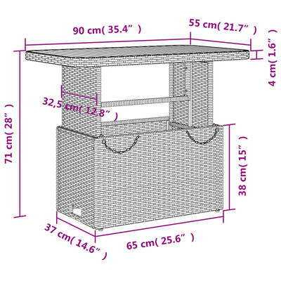 vidaXL Set mobilier de grădină cu perne, 4 piese, negru, poliratan