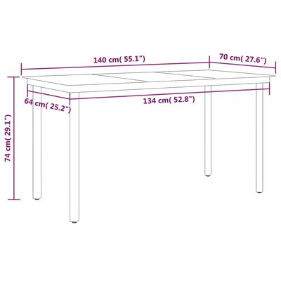 vidaXL Set mobilier pentru grădină, 5 piese, antracit