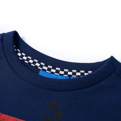 Tricou copii mâneci lungi, bleumarin, 140