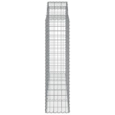 vidaXL Coșuri gabion arcuite 6 buc, 200x50x160/180 cm, fier galvanizat